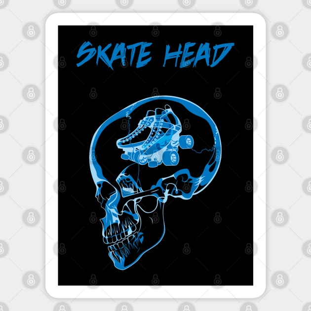 Skate Head Magnet by GiveNoFox